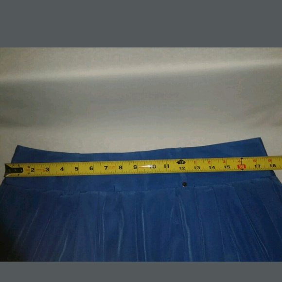 T Tahari Blue Knee Length Skirt Size 12 - Picture 5 of 8